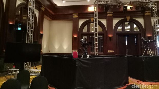 Persiapan debat terakhir di Hotel Bidakara / 