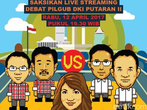 Live Report: Debat Final Ahok-Djarot vs Anies-Sandi