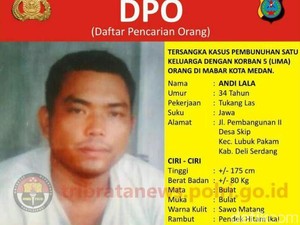 Andi Lala Ditangkap di Inhil Riau saat Menginap di Rumah Saudara