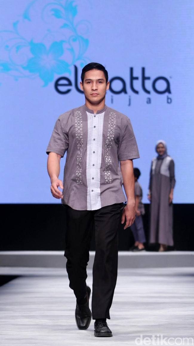 Koleksi Elzatta Hijab di Muslim Fashion Festival 2017. Jakarta Convention Center. Senayan. Jakarta. [Foto: Mohammad Abduh/Wolipop]
