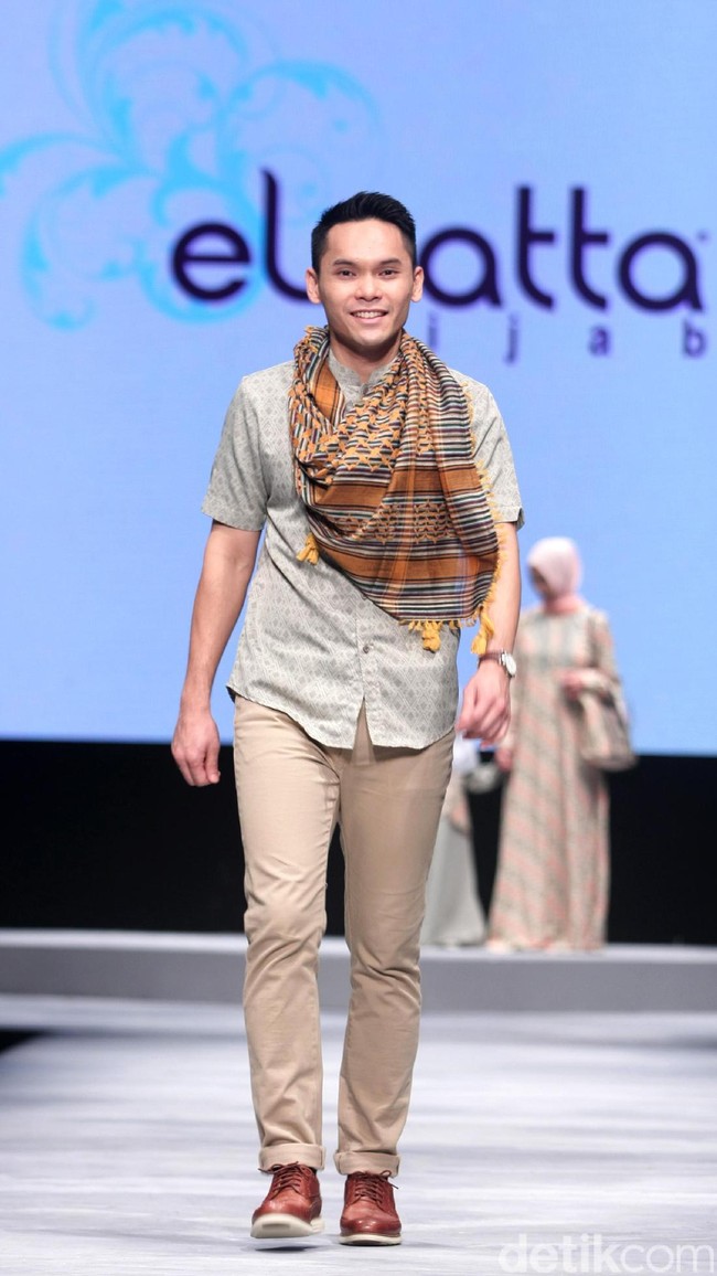 Koleksi Elzatta Hijab di Muslim Fashion Festival 2017. Jakarta Convention Center. Senayan. Jakarta. [Foto: Mohammad Abduh/Wolipop]