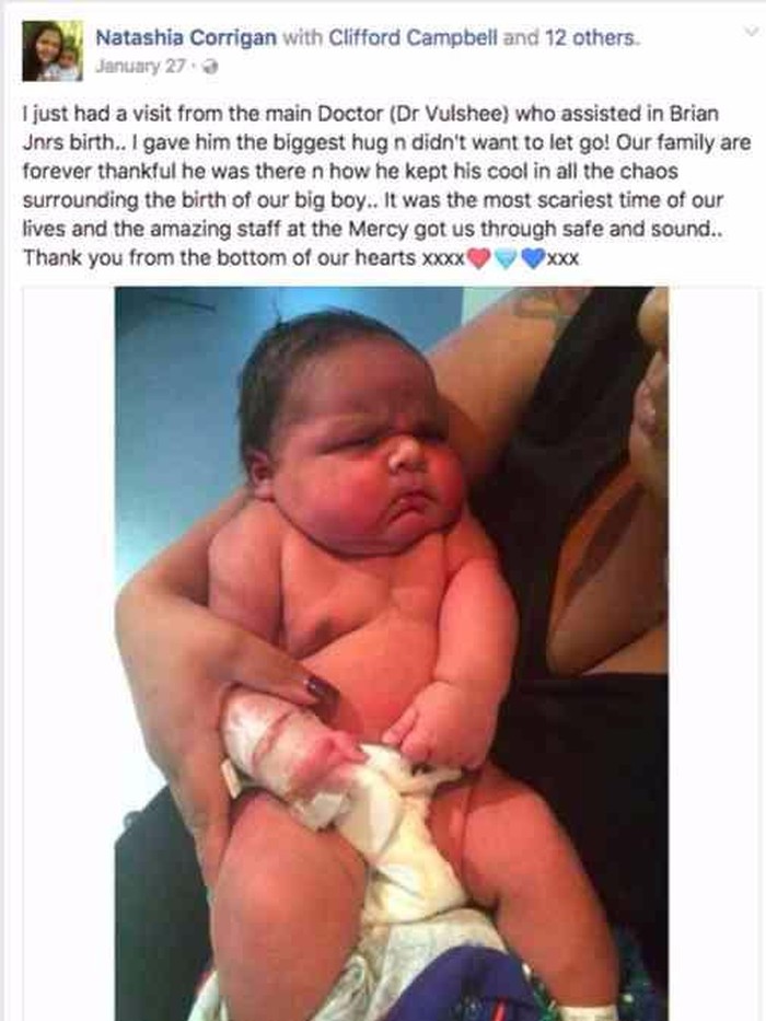 Wow, Besar Banget! Bayi Ini Lahir dengan Bobot 6 Kg