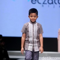 Koleksi Elzatta Hijab di Muslim Fashion Festival 2017. Jakarta Convention Center. Senayan. Jakarta. [Foto: Mohammad Abduh/Wolipop]