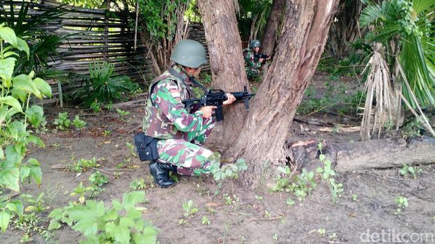Derap Tentara di Motaain, Tapal Batas RI-Timor Leste