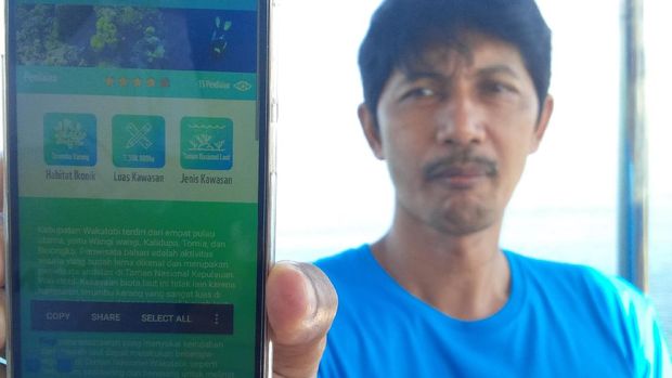  Aplikasi ini bisa memantau kawasan konservasi Wakatobi (Mukhlis/detikTravel)