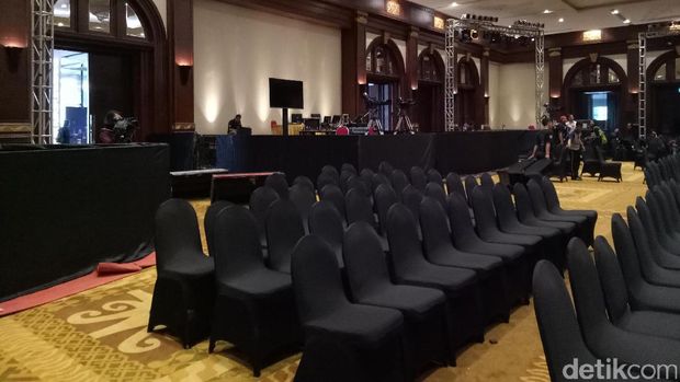 Persiapan debat terakhir di Hotel Bidakara / 