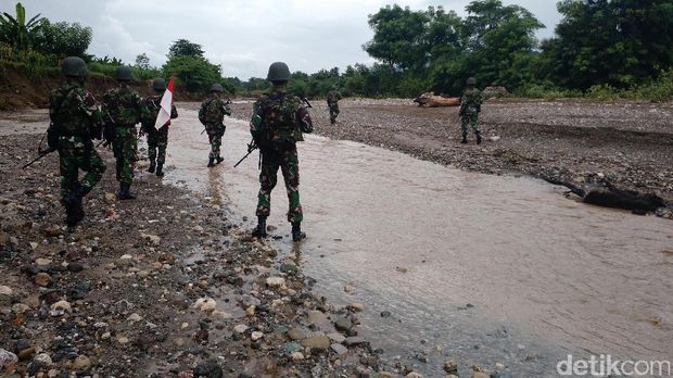 Derap Tentara di Motaain, Tapal Batas RI-Timor Leste