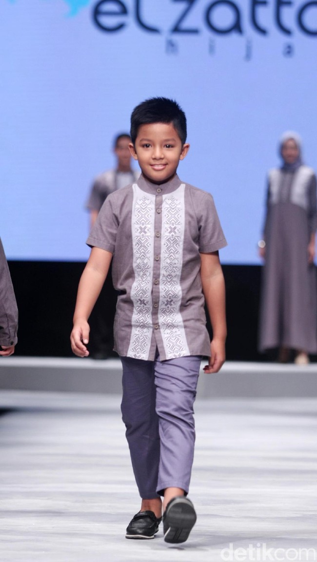 Koleksi Elzatta Hijab di Muslim Fashion Festival 2017. Jakarta Convention Center. Senayan. Jakarta. [Foto: Mohammad Abduh/Wolipop]