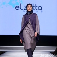 Koleksi Elzatta Hijab di Muslim Fashion Festival 2017. Jakarta Convention Center. Senayan. Jakarta. [Foto: Mohammad Abduh/Wolipop]
