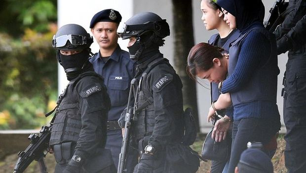 Siti Aisyah saat menghadiri sidang 13 April di Sepang, Malaysia