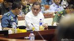Menhan Raker dengan Komisi I DPR