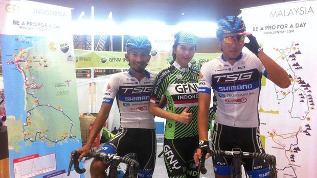 Promosi GFNY Indonesia 2017 di Kemayoran, Jakarta, Jumat (