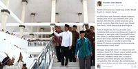 Postingan Jokowi di Facebook.