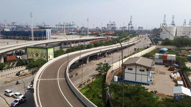 Tol Akses Tanjung Priok Resmi Dibuka Jokowi