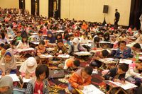 Wow! 10 Ribu Anak Adu Gambar Adit Sopo Jarwo di Trans Studio Bandung