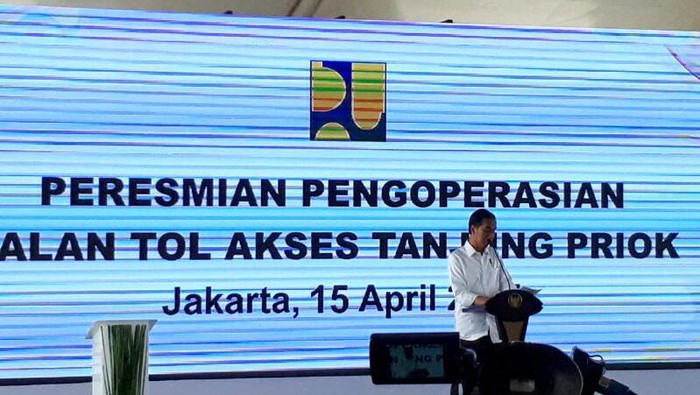 Tol Akses Tanjung Priok Resmi Dibuka Jokowi