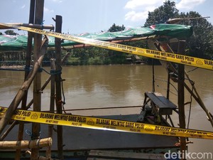 10 Lokasi Perahu Tambang di Balongbendo di-Police Line