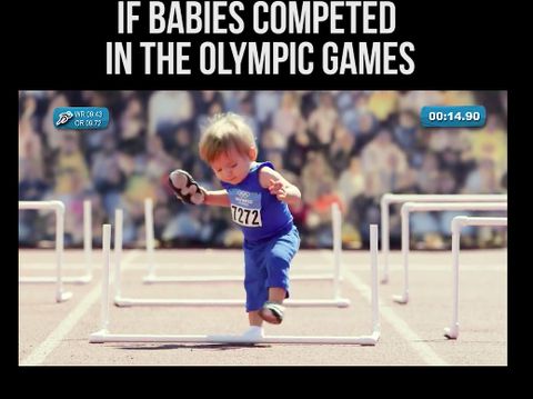 Begini Jadinya Jika Bayi-bayi Lucu Berlaga di Olimpiade