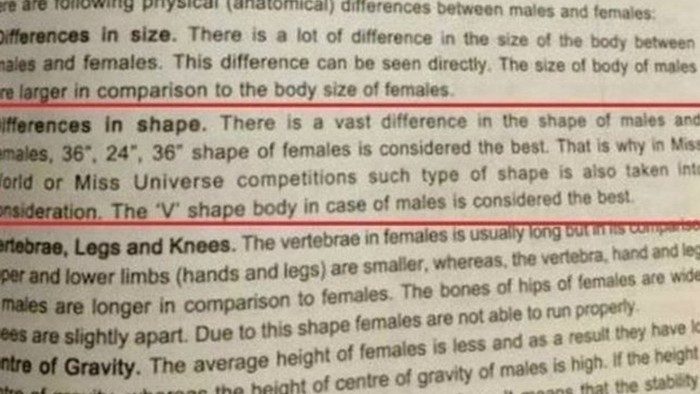 India Selidiki Buku Pelajaran Seksis tentang Tubuh Perempuan