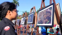 Pameran tersebut digelar dari 13 sampai 16 April 2017. Pool/Febry Angga Palguna.