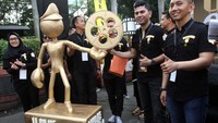 Ardila Amry ketua panita Police Movie Festival turut hadir memeriahkan acara tersebut. Pool/Dok, Polri.