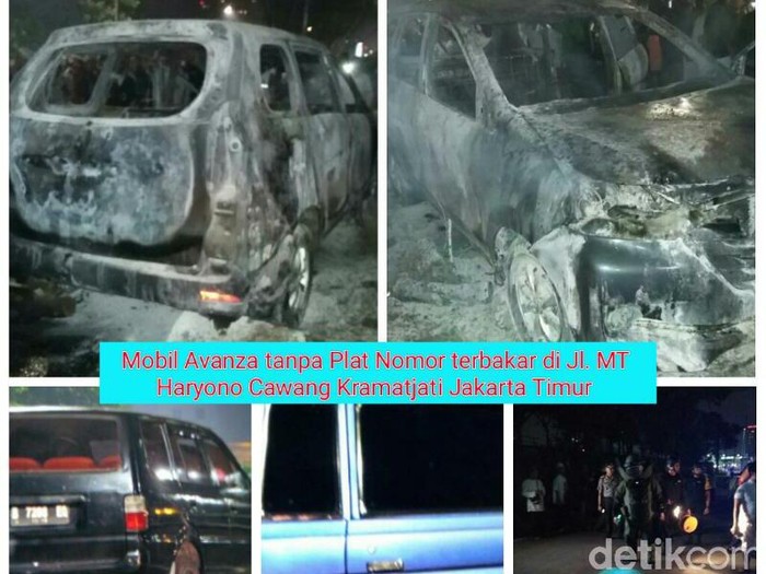 Labfor Cium Bau Bensin di Mobil yang Terbakar di Cawang