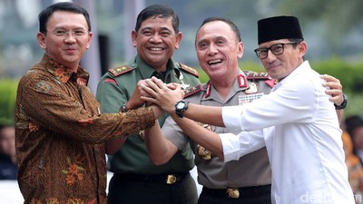 Ahok dan Sandiaga Deklarasi Damai Pilgub DKI