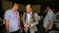 Ketua tim teknis proyek pengadaan e-KTP Husni Fahmi tiba di Pengadilan Tipikor, Jakarta, Senin (17/4/2017).