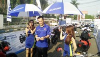 Kali ini detikOto dan beberapa awak media lain berkesempatan menjajal GSX-S 150 di etape 1.
