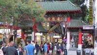 Gerbang Chinatown di Sydney. Kawasan ini ada di sisi ujung Darling Harbour arah ke pusat kota (Fitraya/detikTravel)
