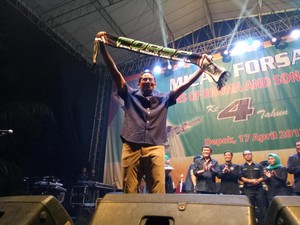 Di Depan Fans Rhoma Irama, Sandi Bicara soal Musik dan Ekonomi