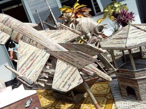 Penghuni Rutan Garut Ini Sulap Limbah Sampah Jadi Karya Seni