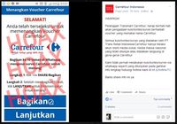 Kuis Berhadiah Voucher Carrefour Via WhatsApp <i>Hoax</i>