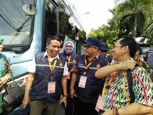 Ketua KPU RI dan Komisi II Keliling Jakarta Pantau Pencoblosan