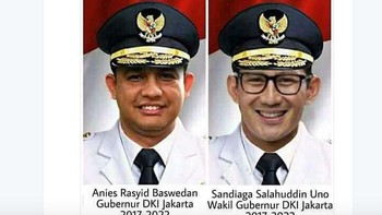 Ada yang sudah mendandani Anies dan Sandi dengan seragam gubernur. Foto: istimewa