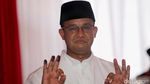 Anies Baswedan Pose 3 Jari Usai Nyoblos