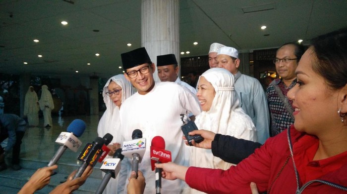 Sarapan Sandiaga Jelang Pencoblosan: Oatmeal dan Roti Lapis