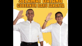 Ada yang mengucap selamat datag Gubernur baru. Foto: istimewa