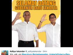 Ucapan Selamat dan DP 0% Sambut Kemenangan Anies-Sandi