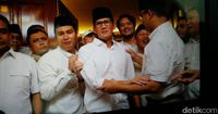 Unggul di Quick Count, Sandiaga Menangis dan Peluk Anies