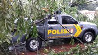 Hujan Badai di Bandung, 9 Mobil Tertimpa Pohon dan Reklame
