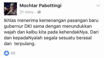 Semua harus iklhas apapun hasil Pilkada DKI. Foto: istimewa