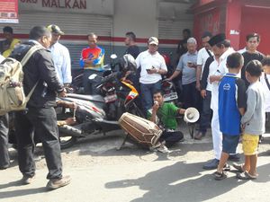 Alumni SLB dari Pangandaran Main Gendang Dan Menyanyi di TPS Anies