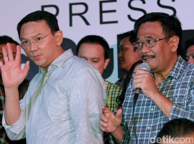 Berwajah Lesu, Ahok-Djarot Ucapkan Selamat ke Anies-Sandi
