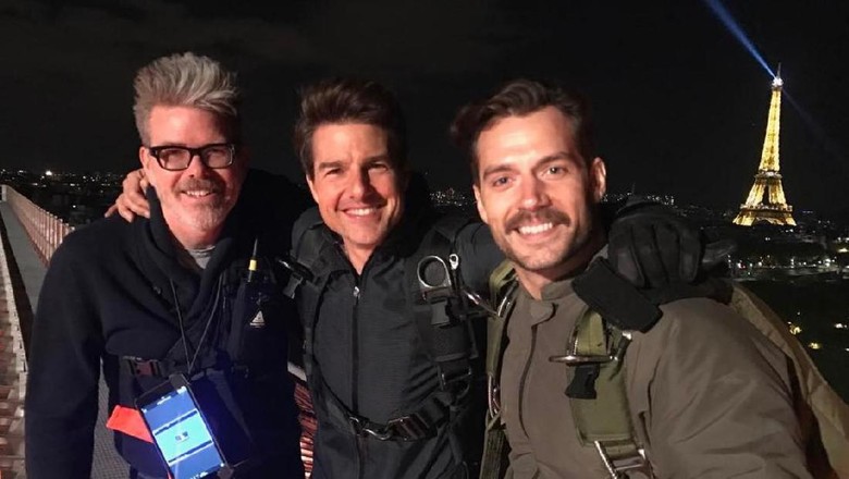 Penampakan Henry Cavill Syuting Mission Impossible Penampakan Henry Cavill Syuting Mission Impossible