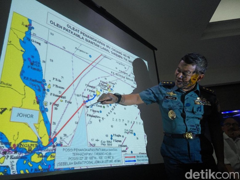 Kronologi Penangkapan Kapal Bawa Kerangka Seven Skies di Anambas Kronologi Penangkapan Kapal Bawa Kerangka Seven Skies di Anambas
