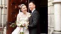 Tawa bahagia Olga Lidya dan Aris Utama. Pool/Noel/detikFoto.