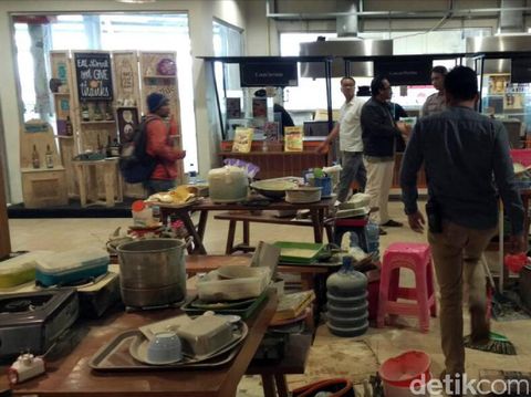 Tabung Gas Meledak di Food Court Yogya Sukabumi, 5 Orang Terluka