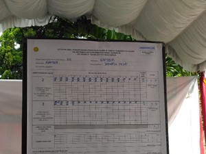 Coblos Ulang di TPS 01 Gambir, Ahok-Djarot Raih Suara Terbanyak