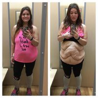 Viral, Foto Wanita Pamer Lemak Perut yang Bergelambiran